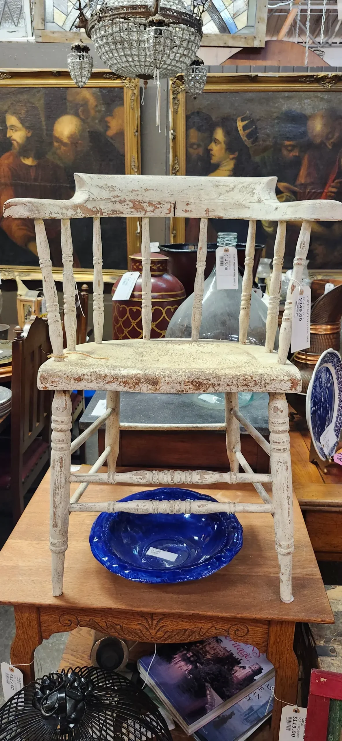White Painted Tavern Chair 1