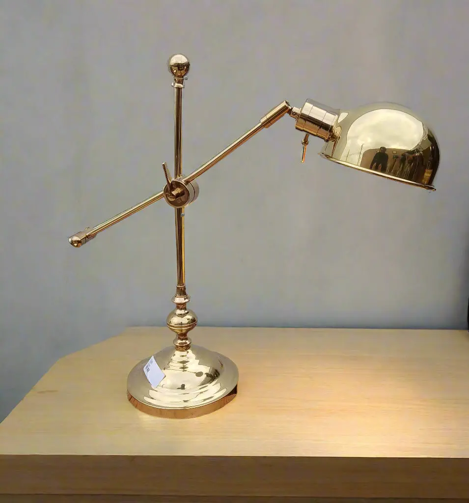 Articulated Brass Desk Lamp 1