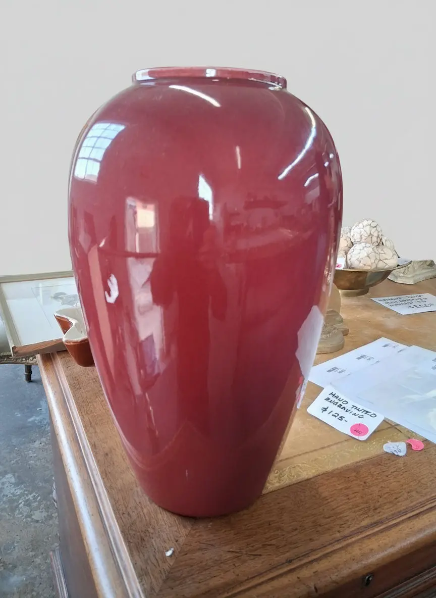 As Found Red Vase 1