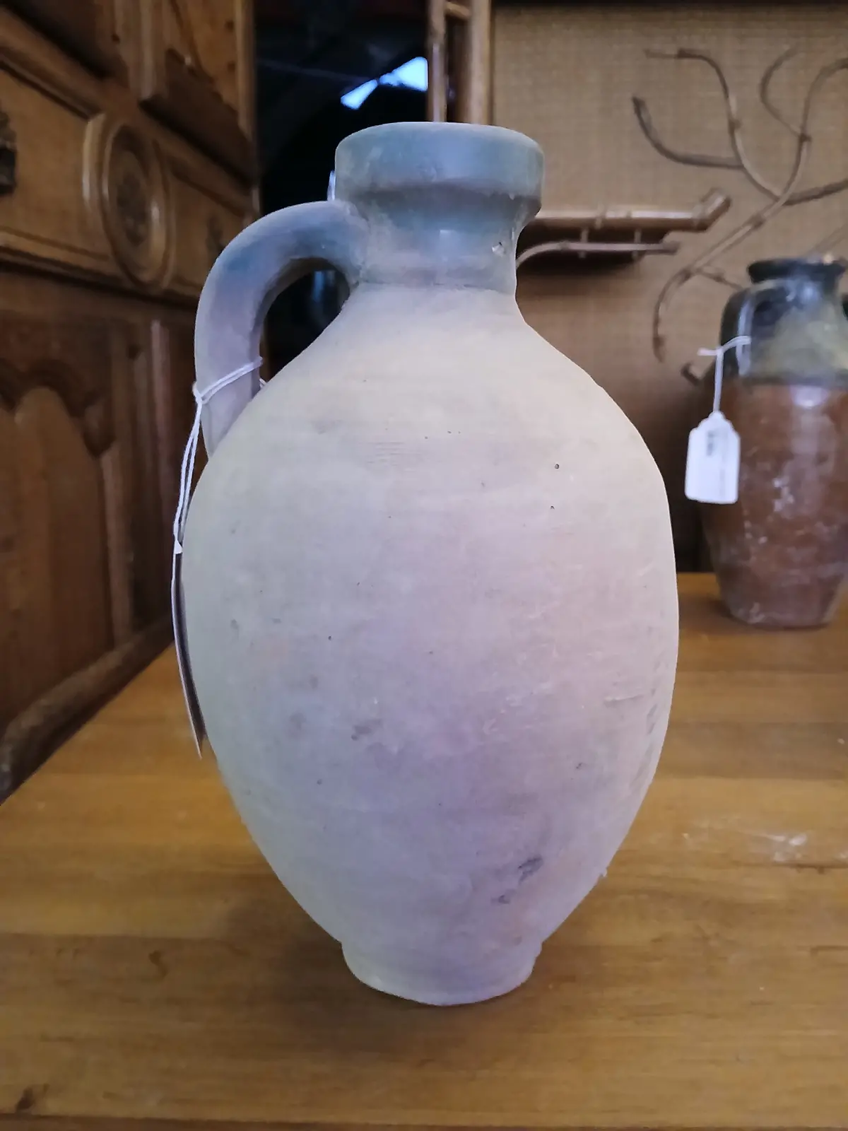 Large Clay Olive Oil Jug 1