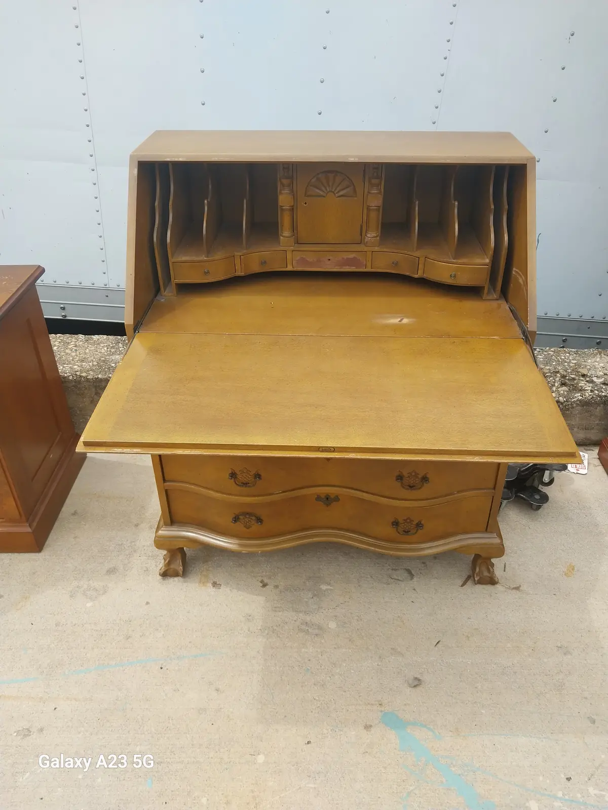 Clawfoot Mahogany Dropfront Secretary 1