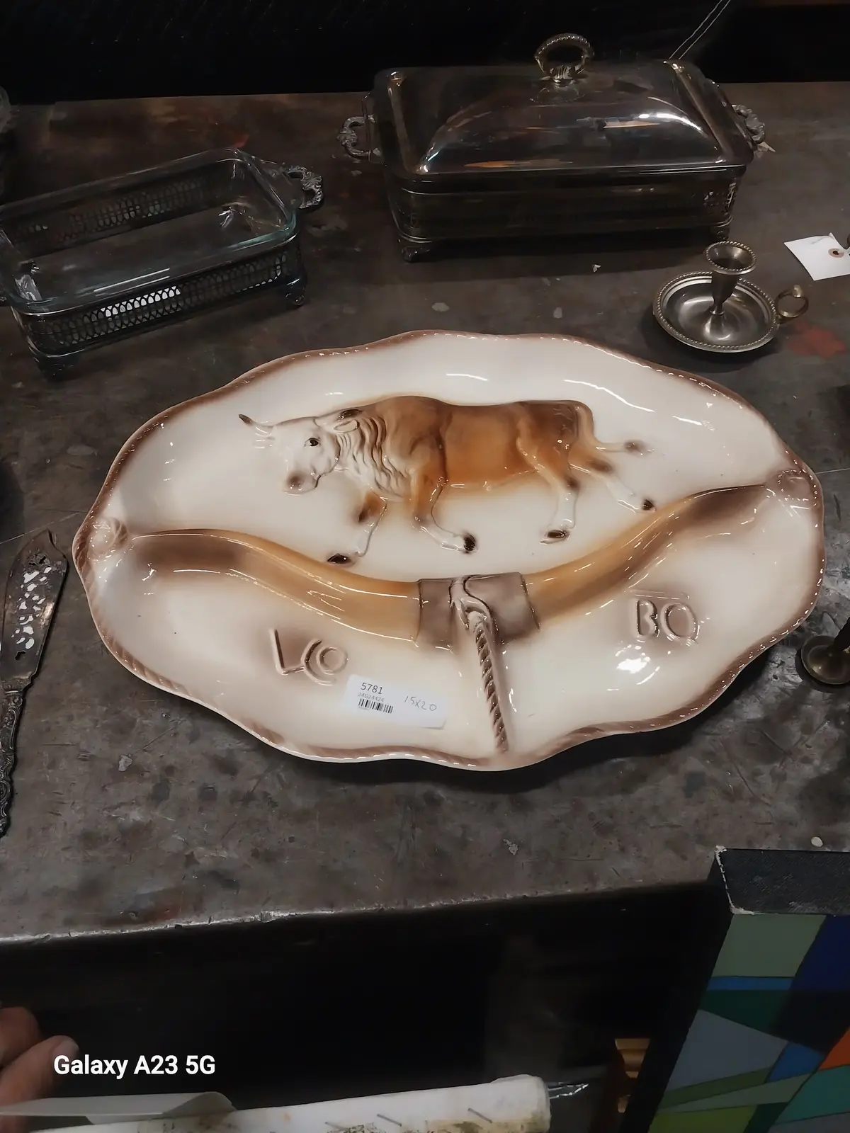 Divided Cow Tray By Lane And Company Circa 1958 1