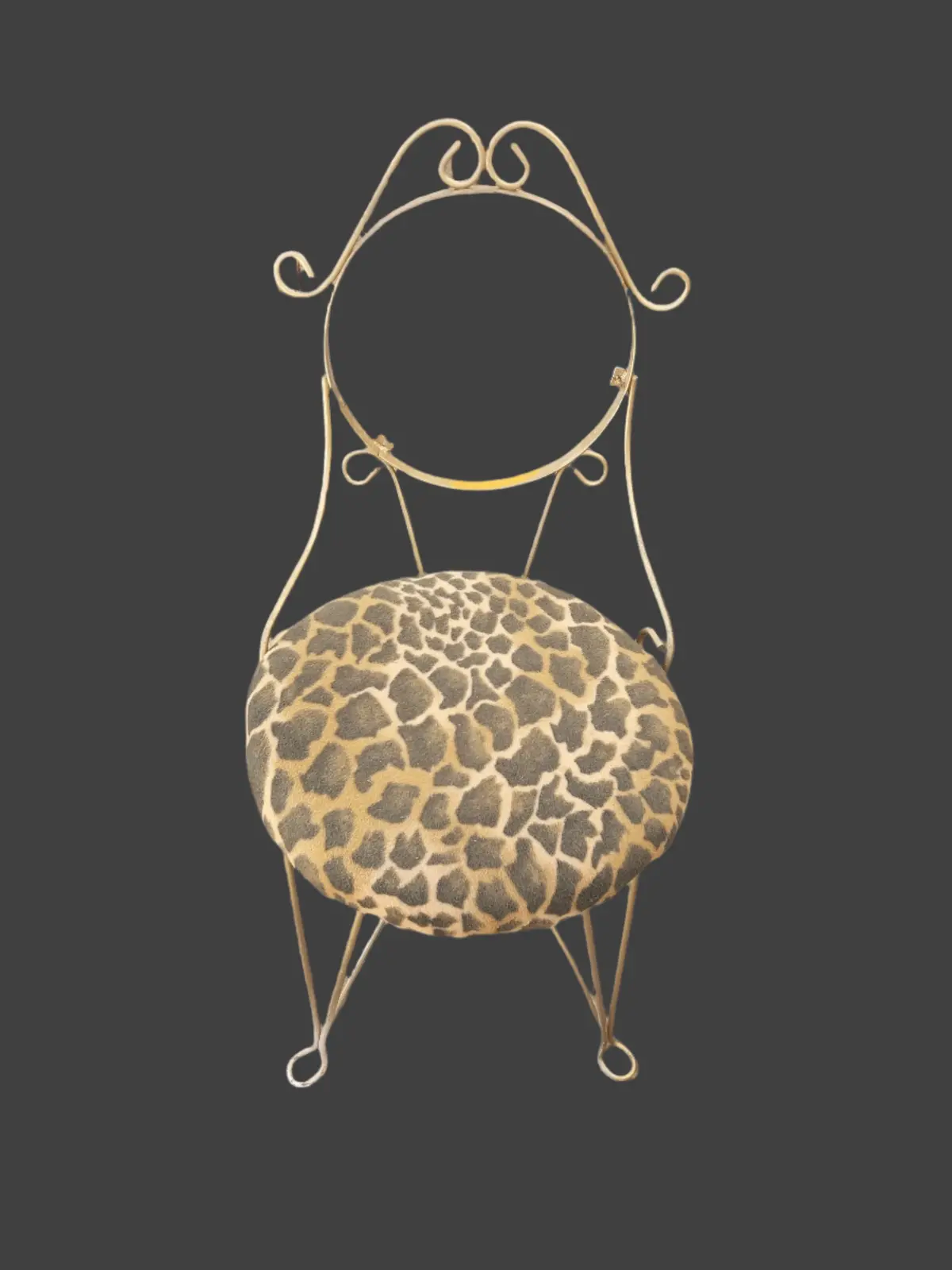 Iron Vanity Chair Frame 1