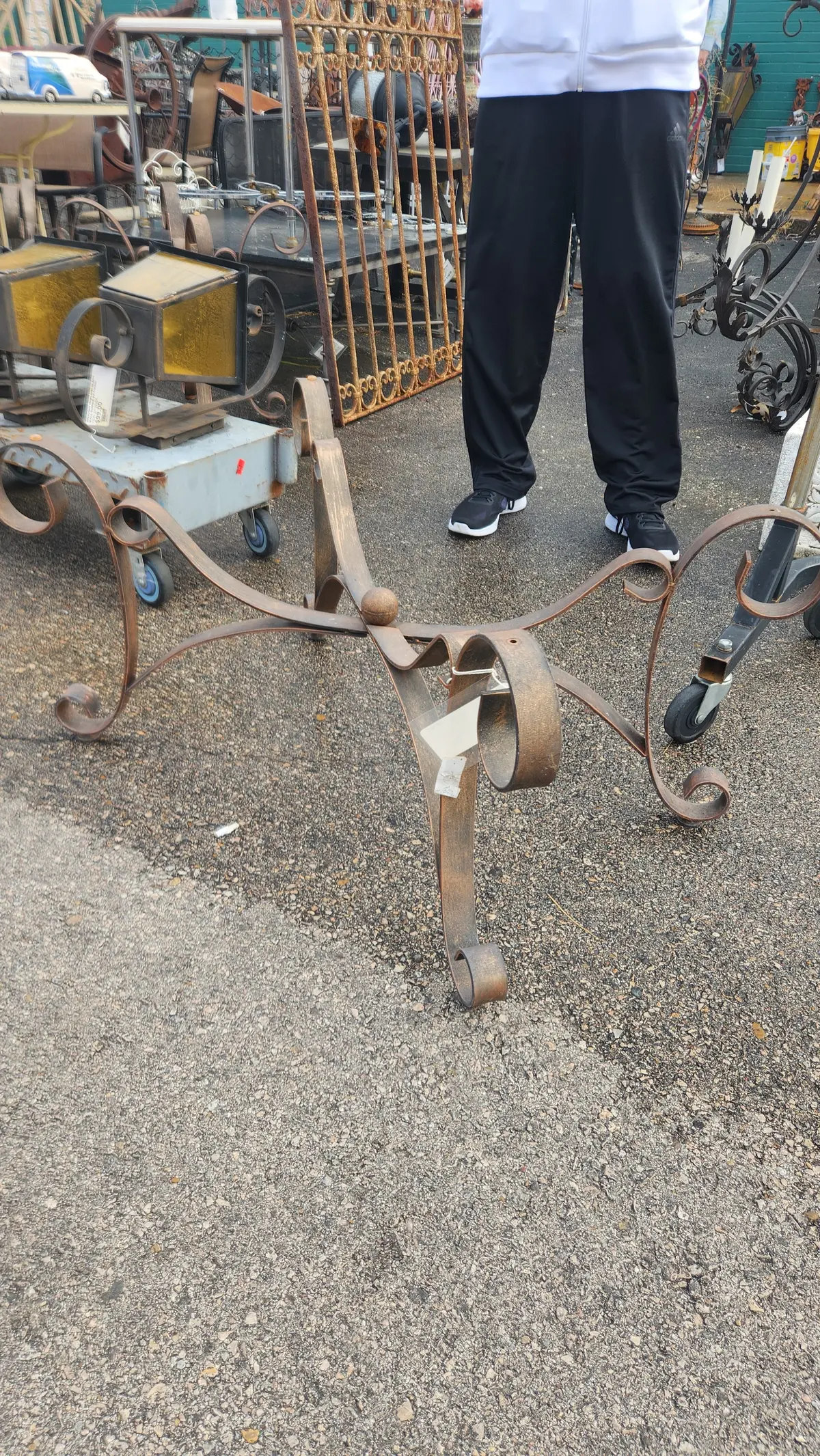 Heavy Iron Spanish Coffee Table Base 1