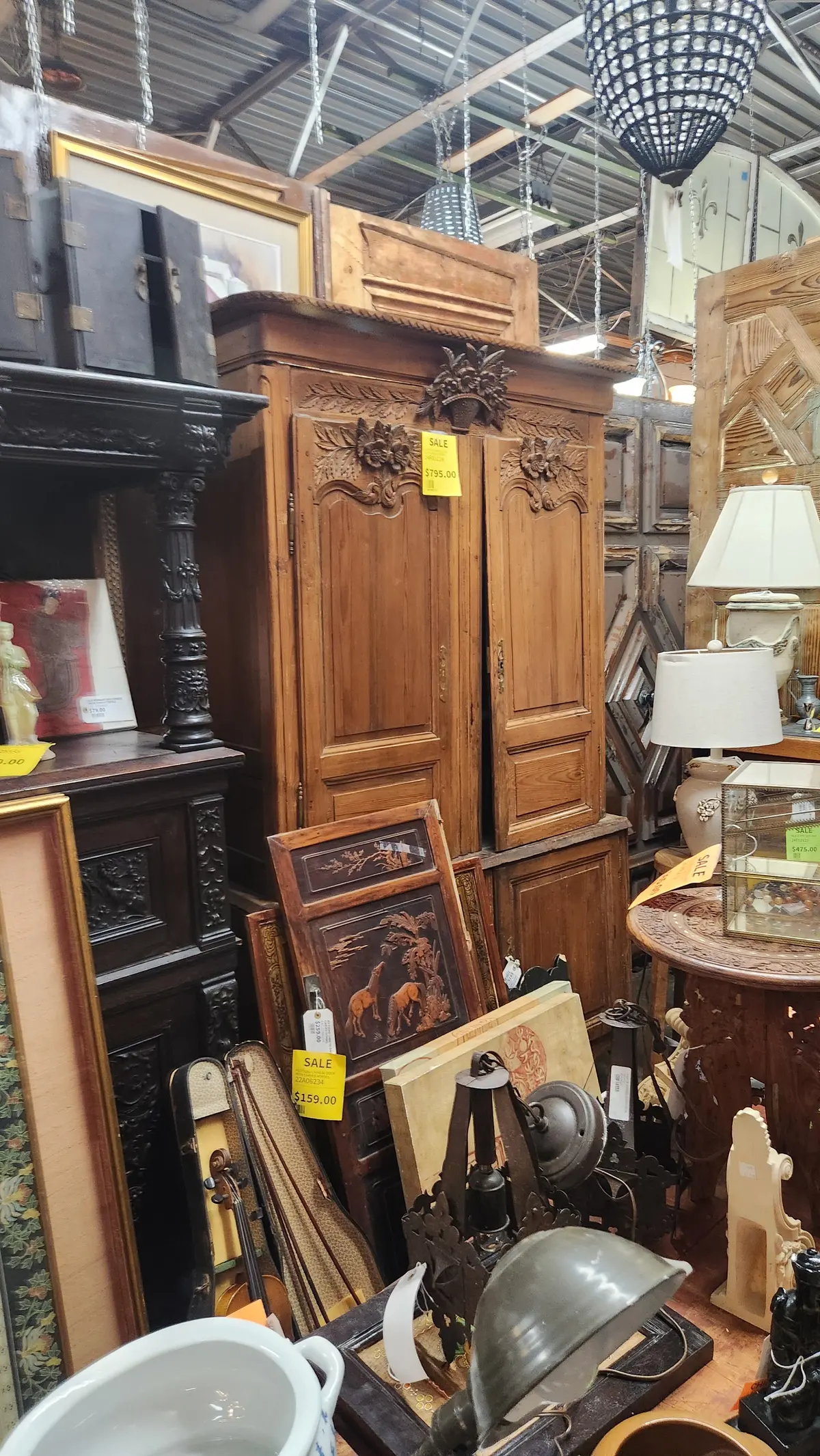 Louis Xv Carved Oak Coups Deux Corps 1