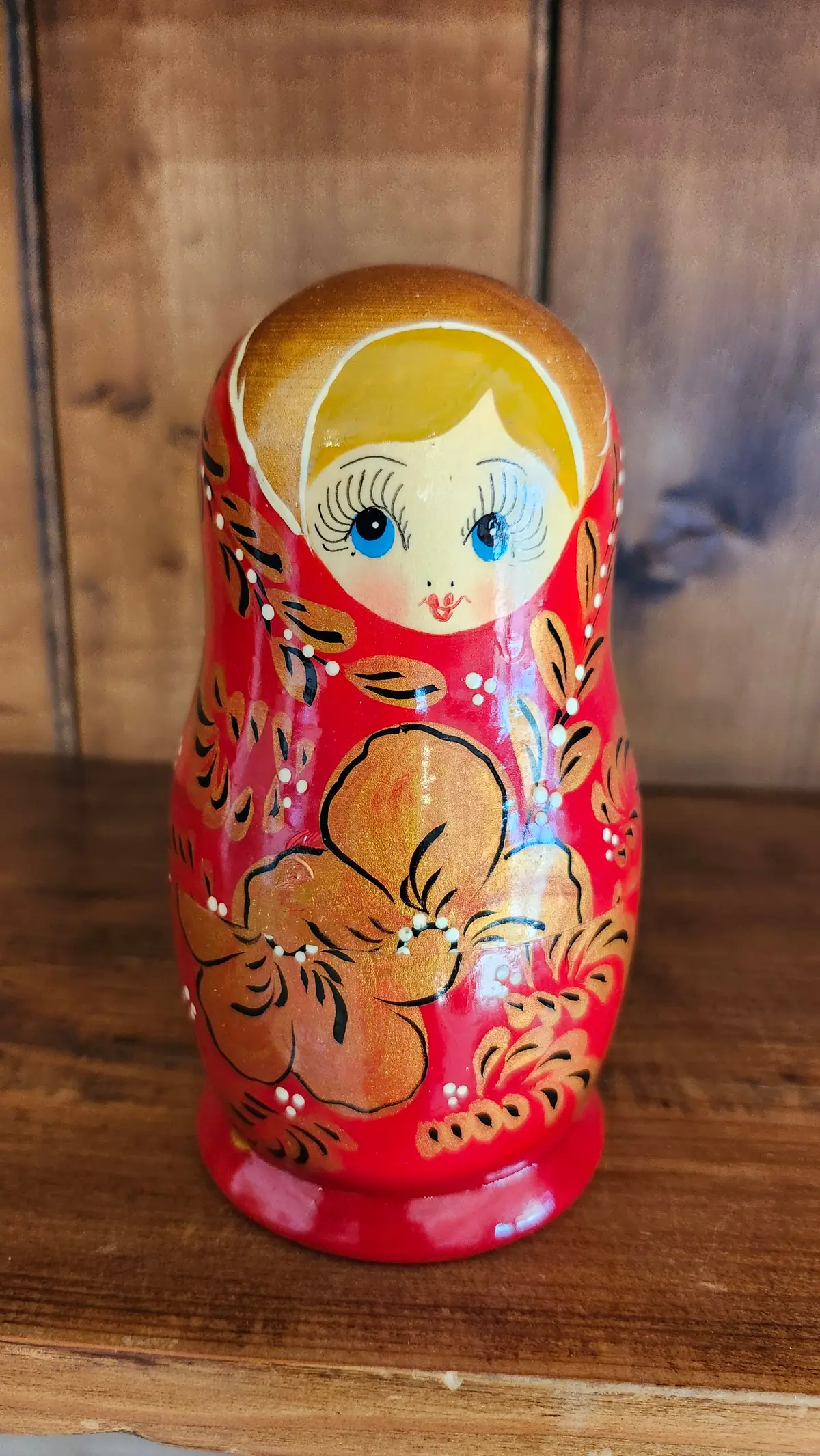Russian Painted Lady Stacking Boxes 1
