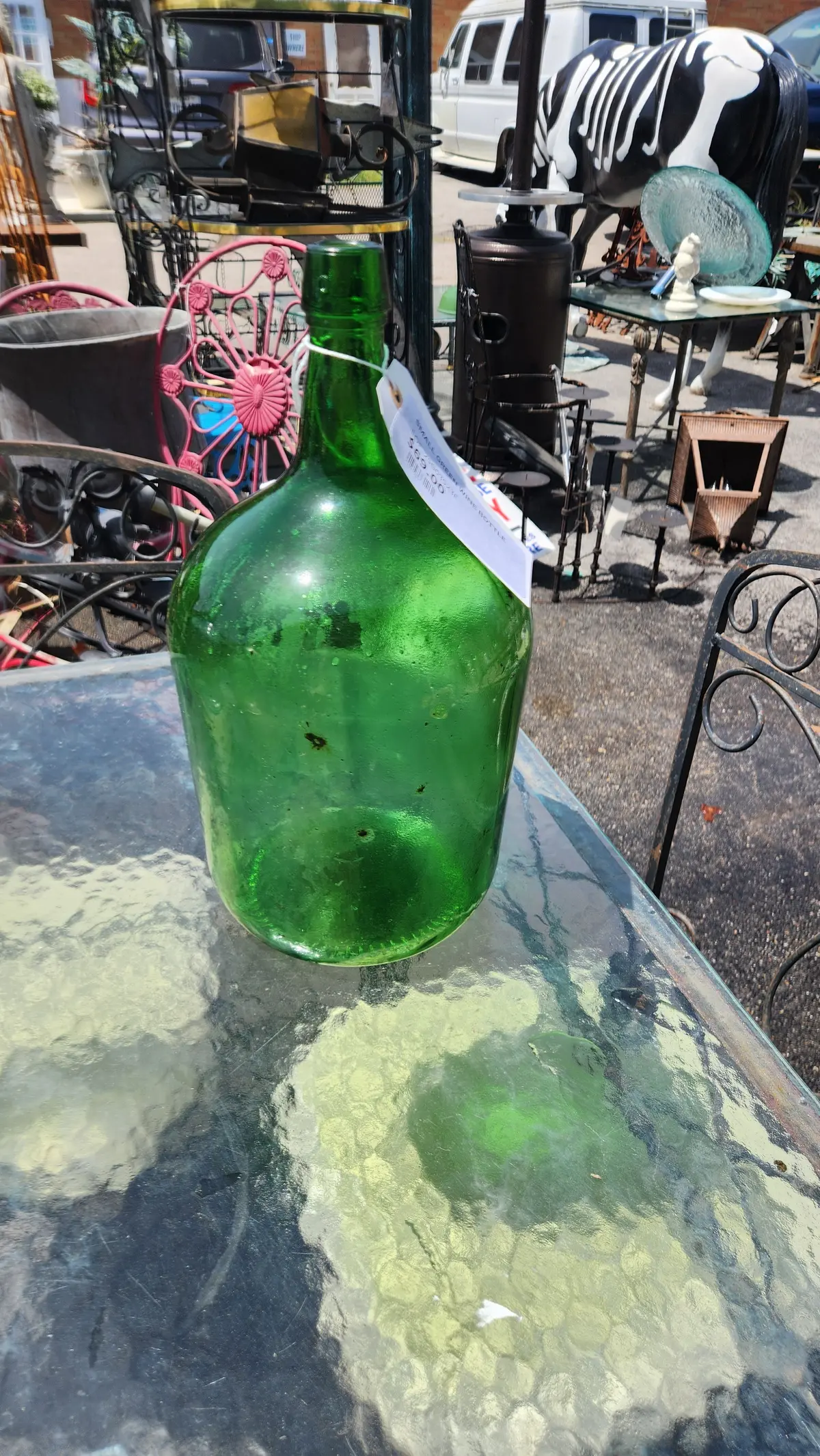 Small Green Wine Bottle 1