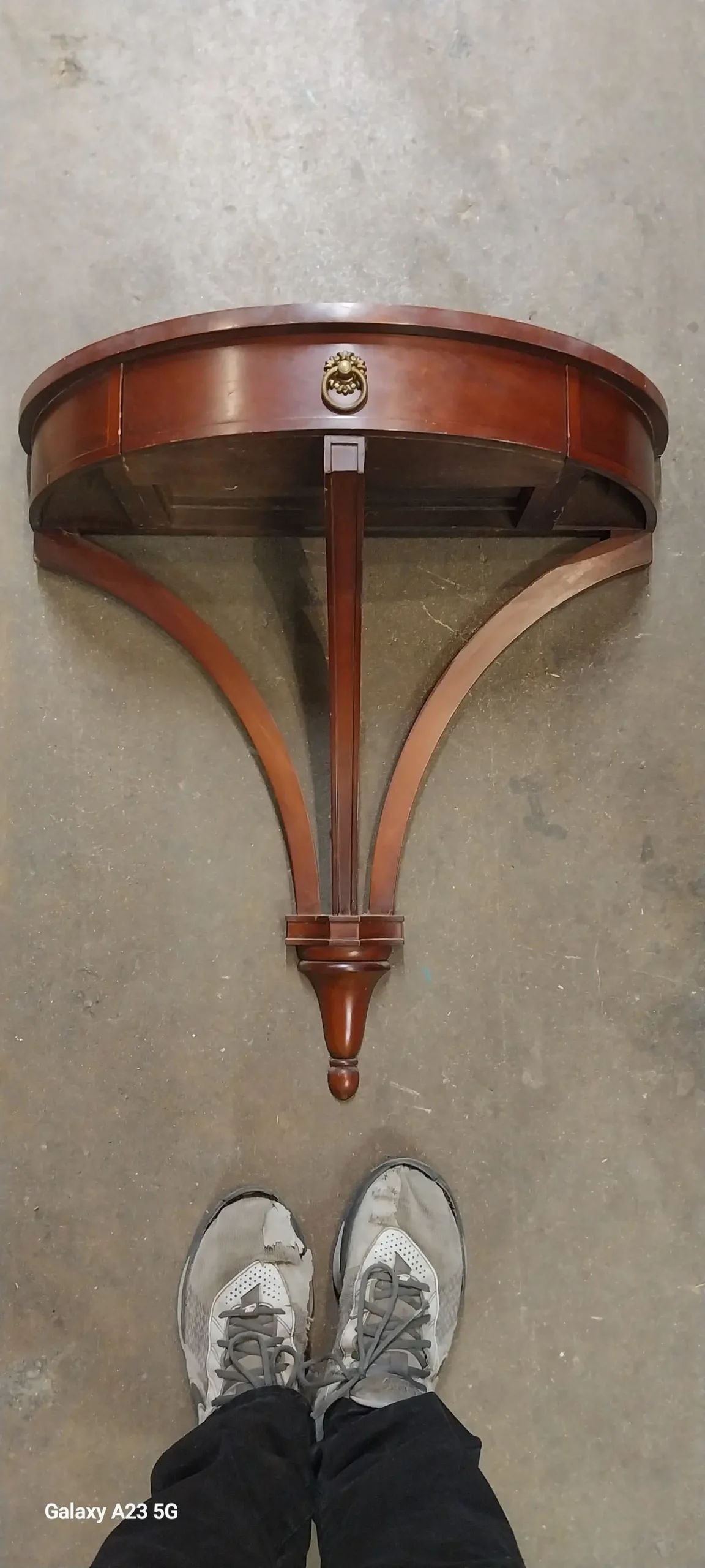 Demilune Small Mahogany Console Table 1