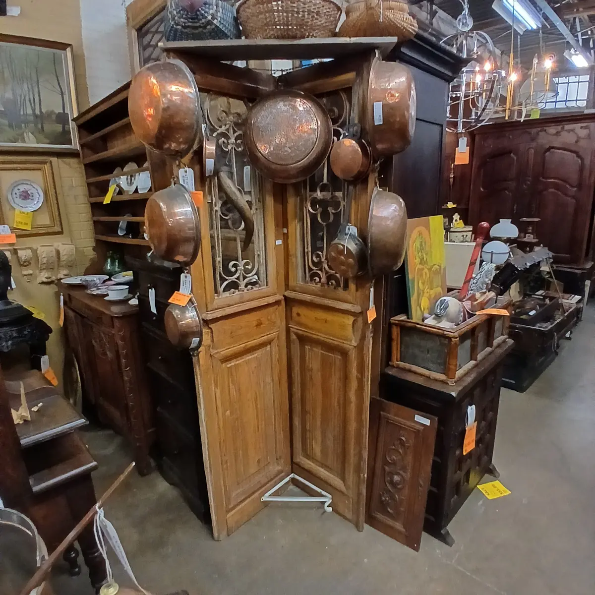 Pair Of Iron Quatrofoil Pine Doors 1