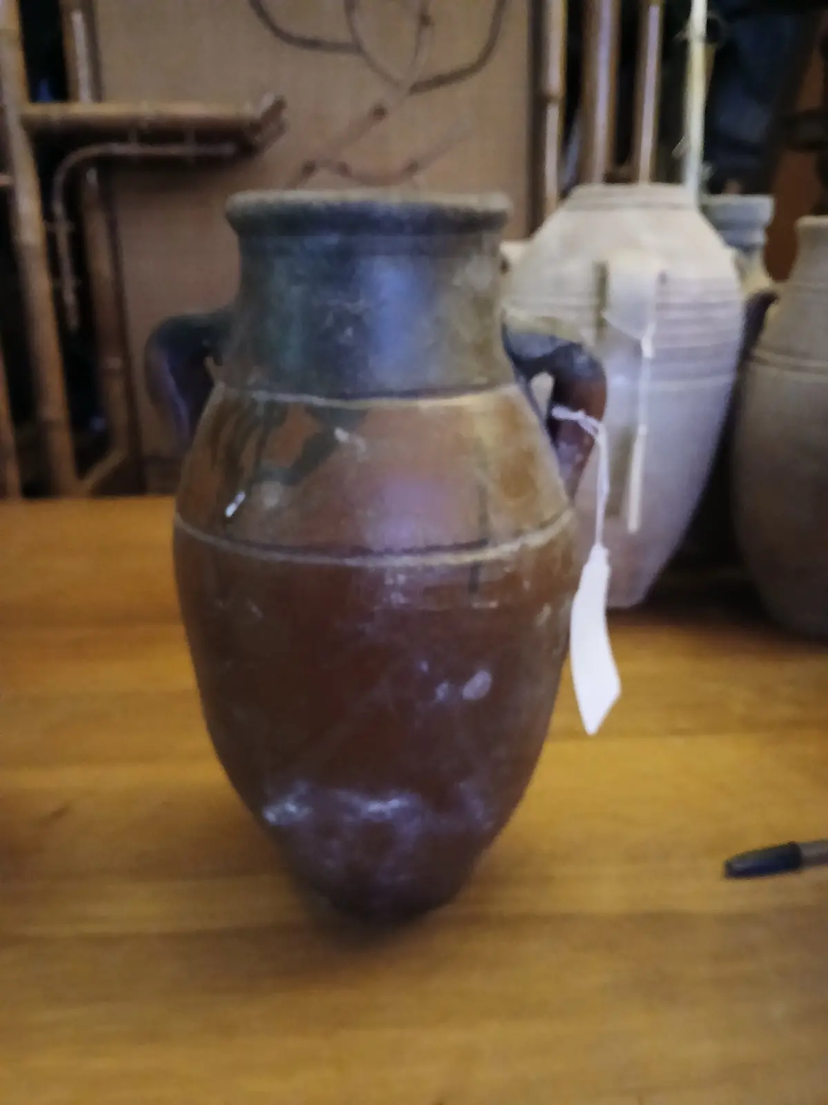 Brown And Black Terra Cotta Vessel 1