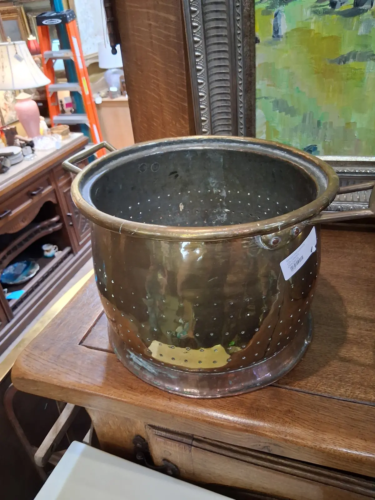 Brass And Copper Collander 1