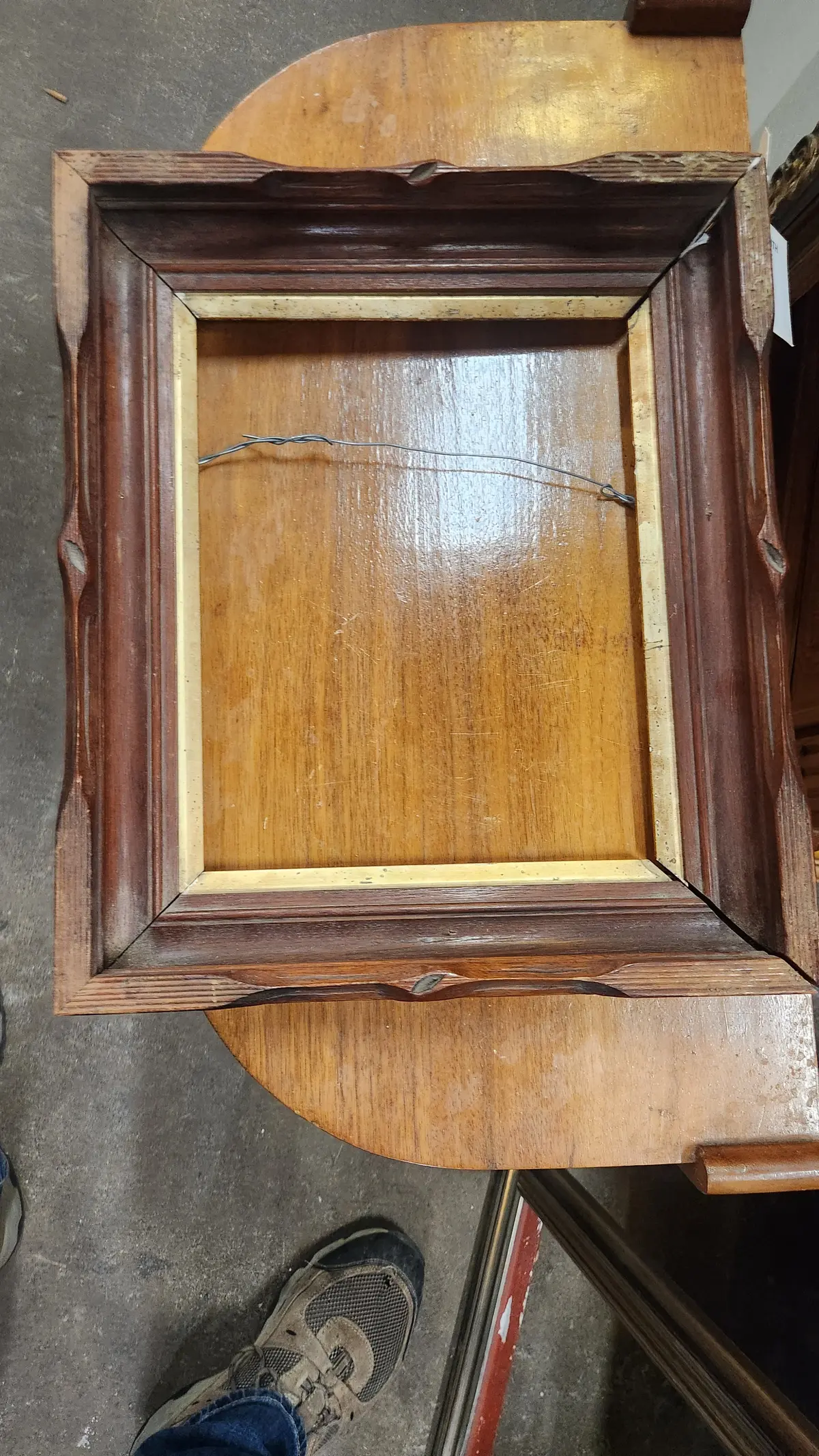 Small Walnut Frame With Gilt Filet 1