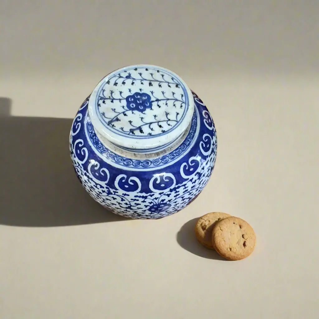 19Th Century Blue And White Chinese Ginger Jar 1