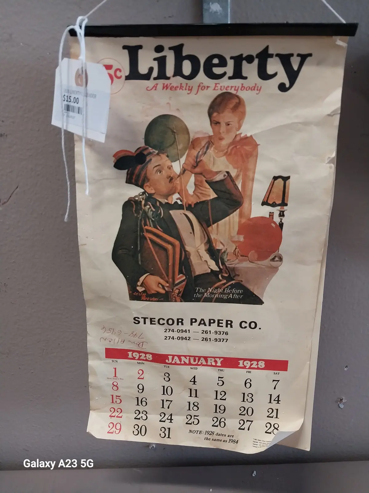 1928 Liberty Calender 1