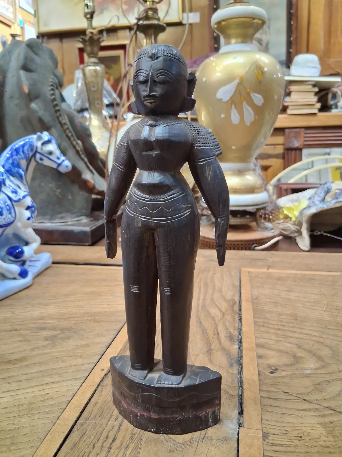 African Woman Figure With Pony Tail 1