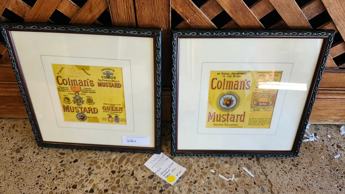 Pair Of Mustard Ad Prints 1