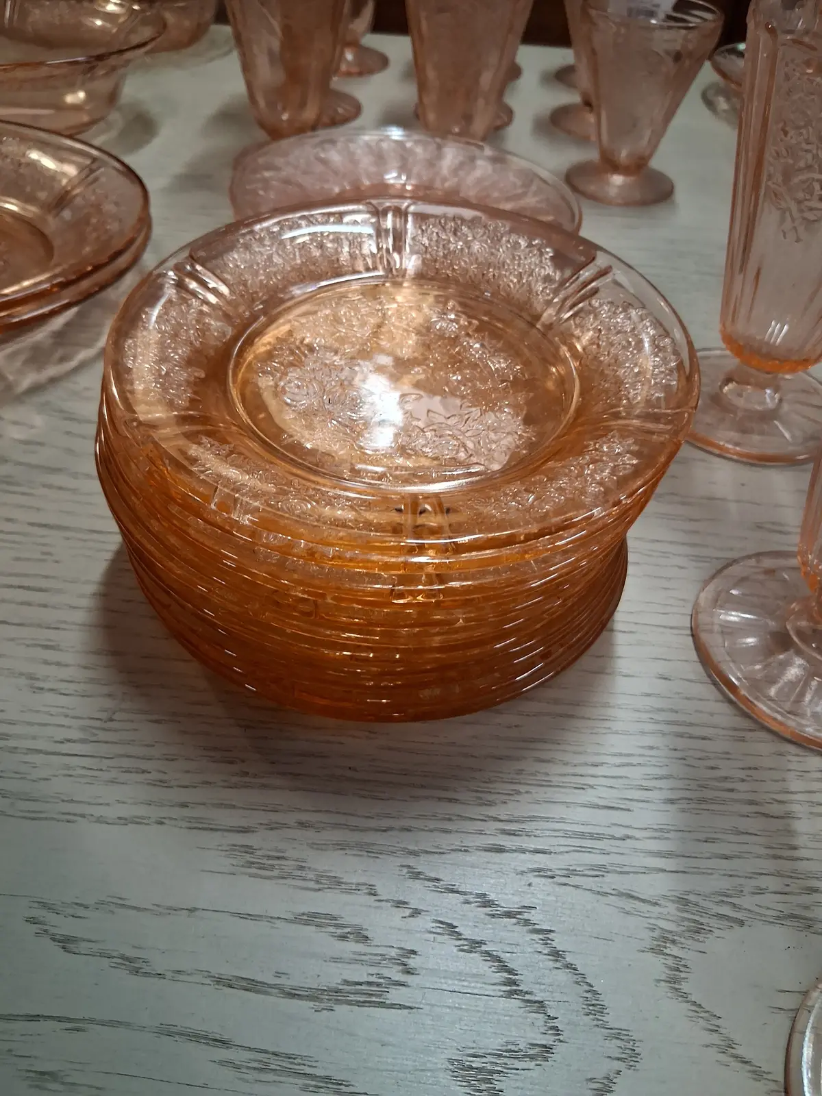 Set Of 12 Cabbage Rose Small Plates 1
