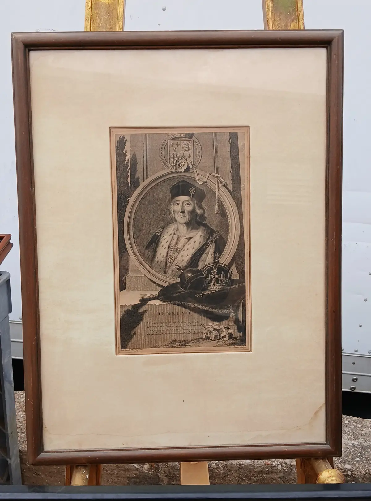 Engraving Of King Henri Vii As Found 1