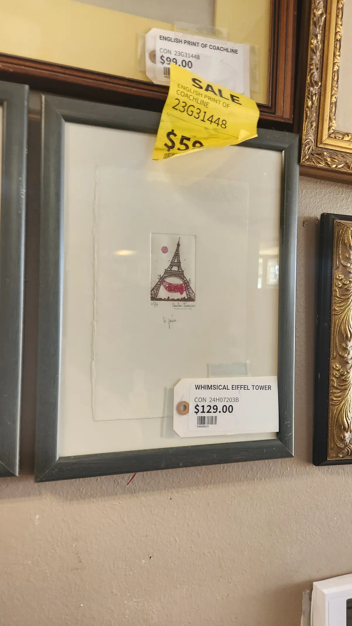 Whimsical Eiffel Tower Print Signed And Numbered 1