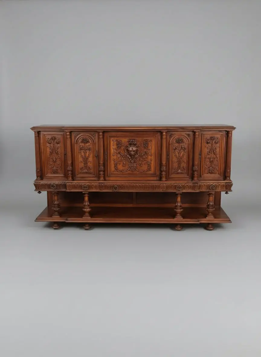 Italian Lion Mask Sideboard 1