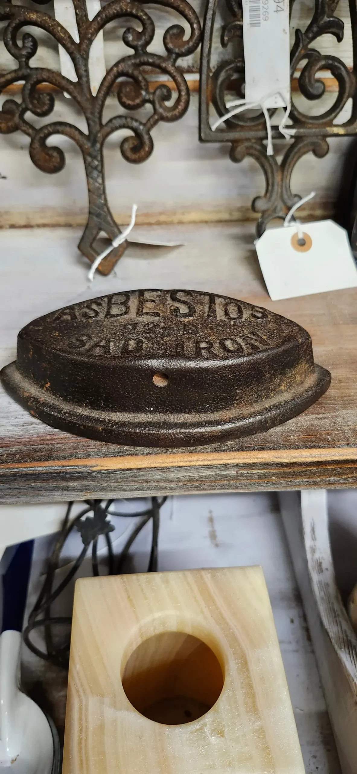 Sad Iron Labeled Asbestos 1