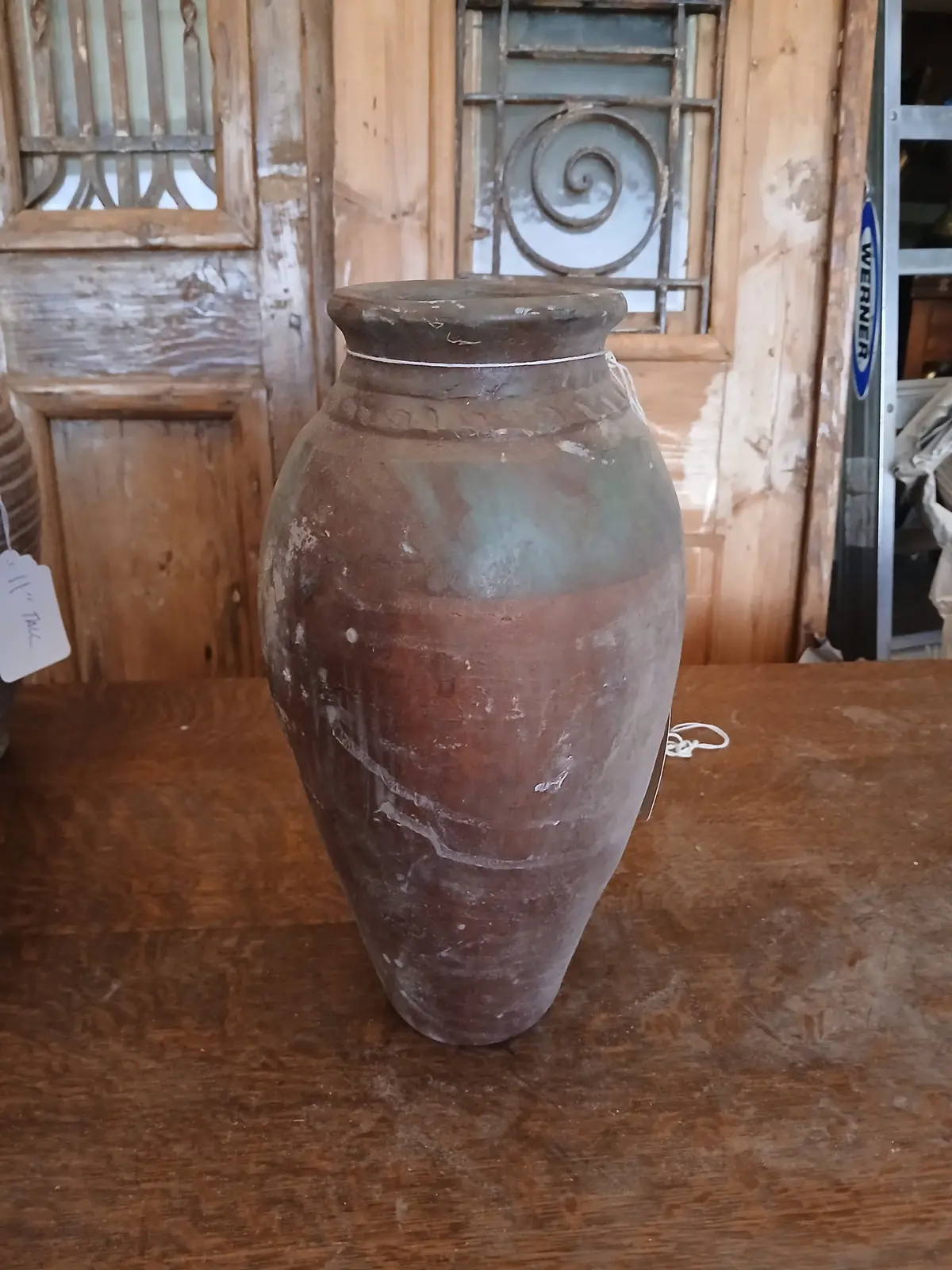 Brown Glazed Terra Cotta Vase 1