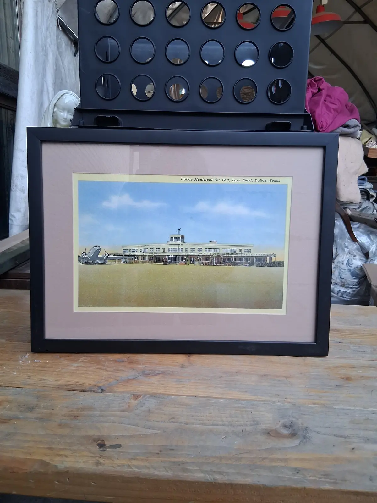 Vintage Print Of Dallas Love Field Airport 1