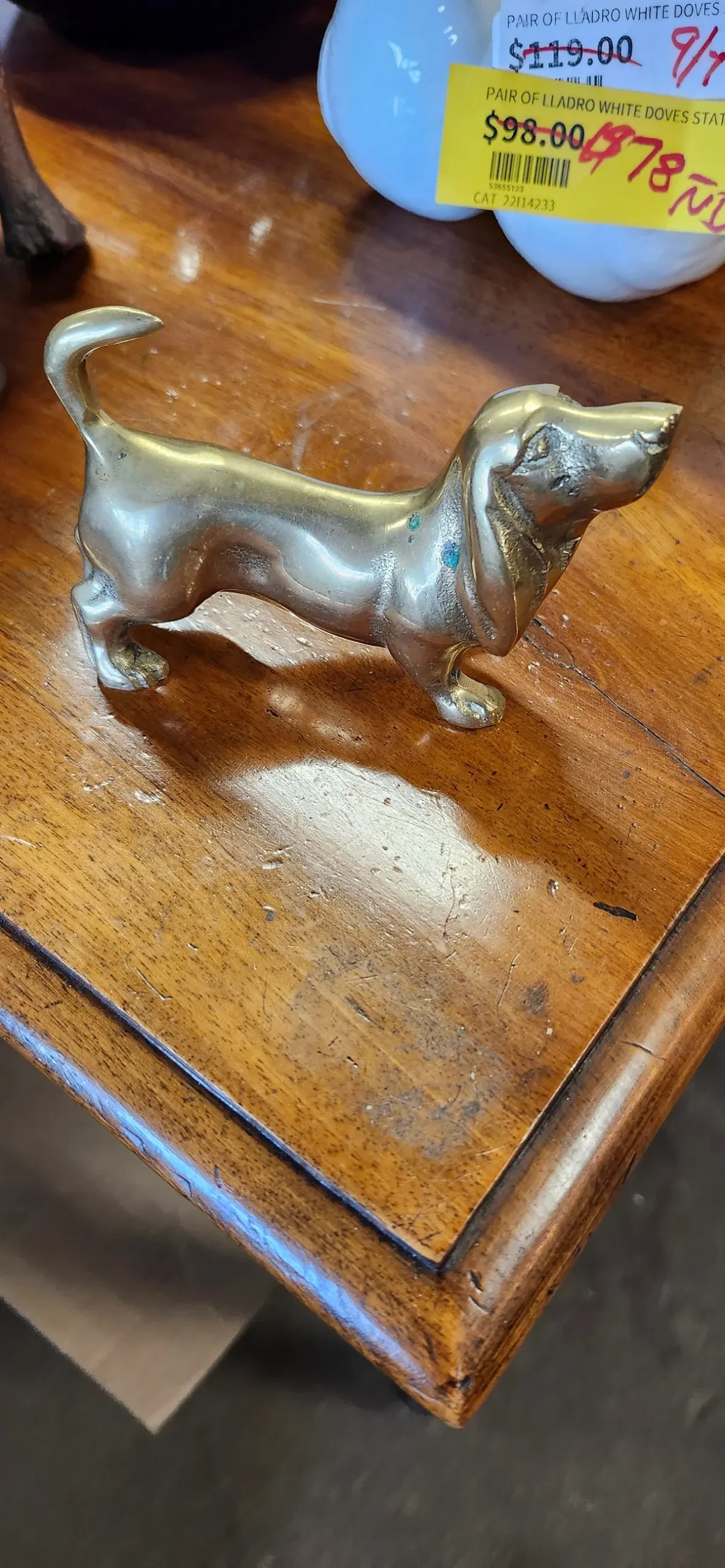 Small Brass Dachsund 1