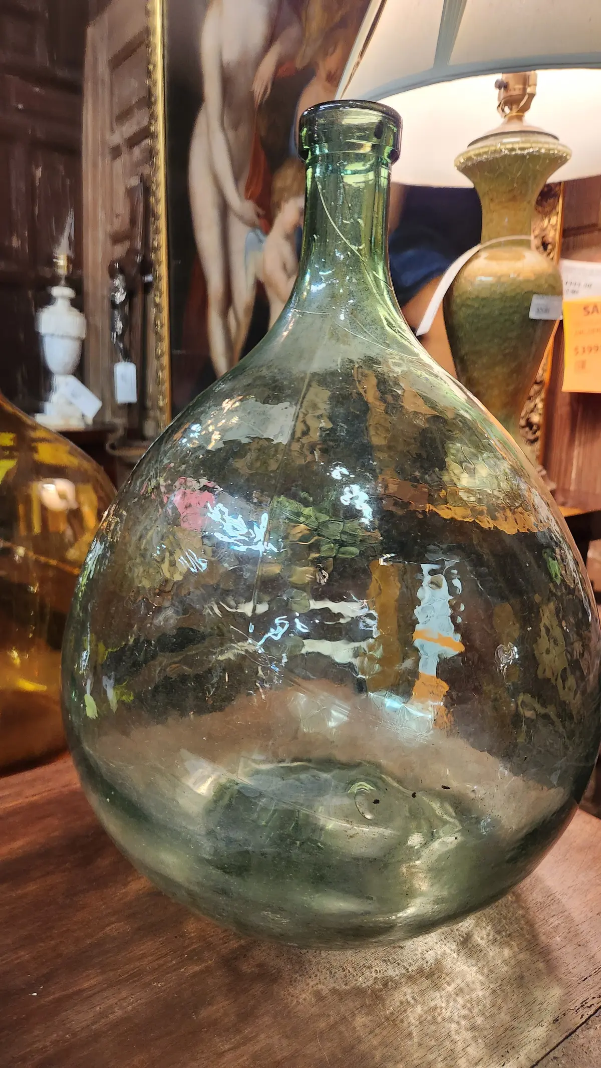 Medium Pale Blue Wine Bottle 1