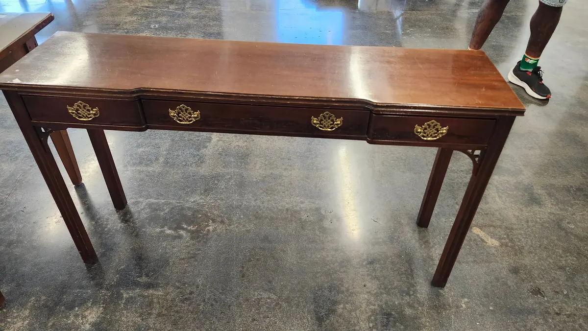 Mahogany Shallow Server Or Credenza 1