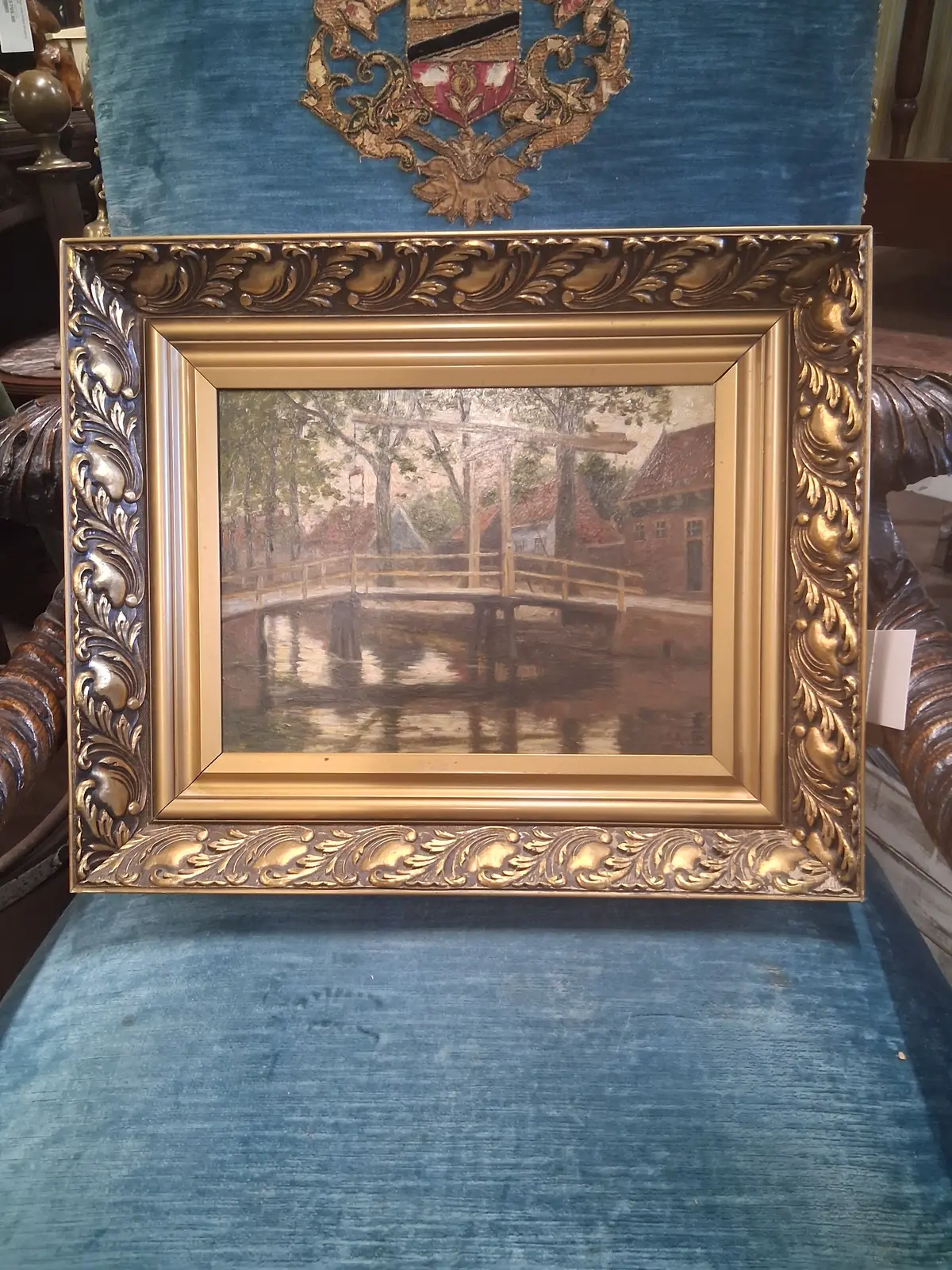 Canal Scene Oil Painting Small 1
