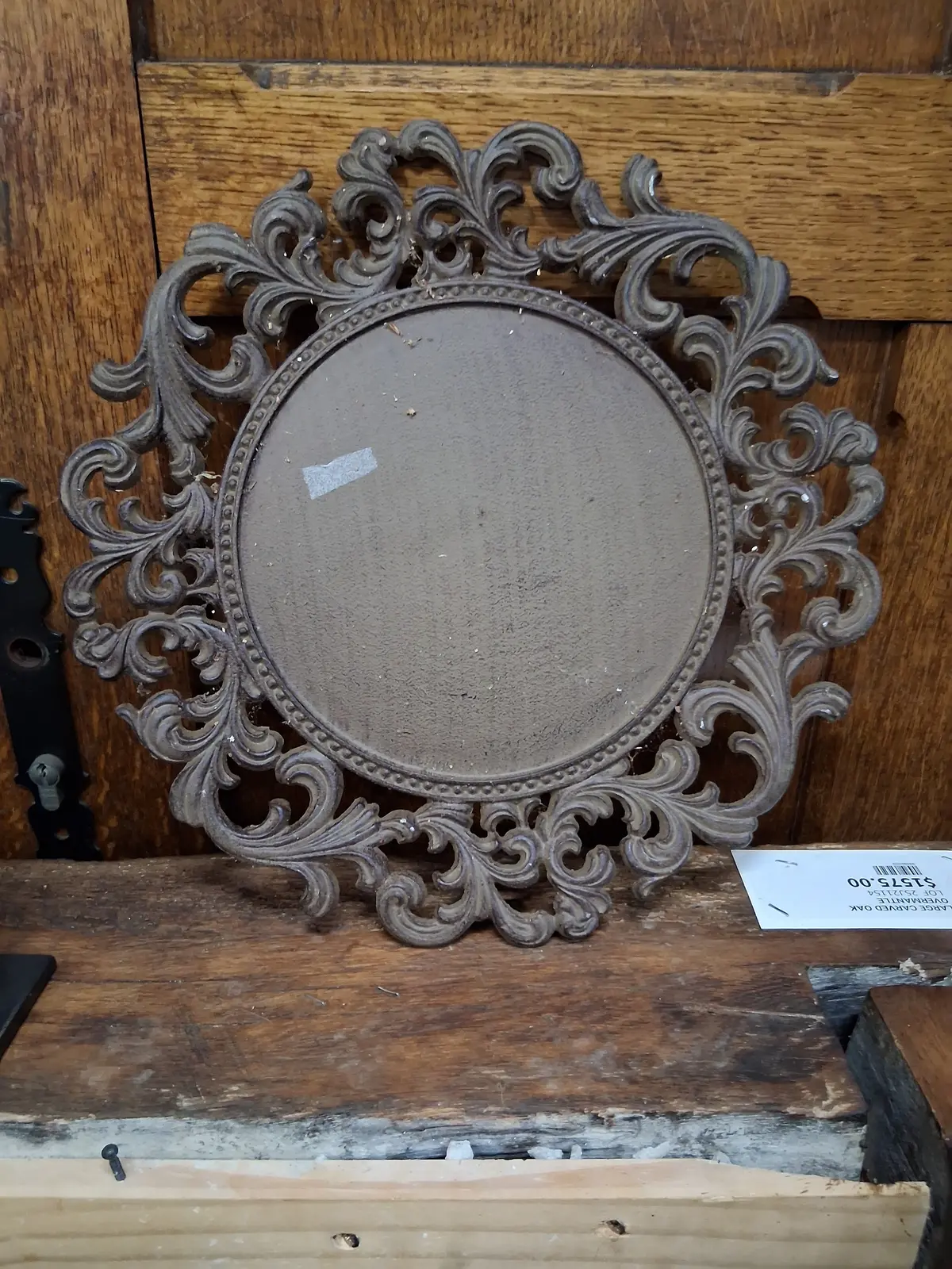Cast Iron Plates With Pierced Edges Each 1