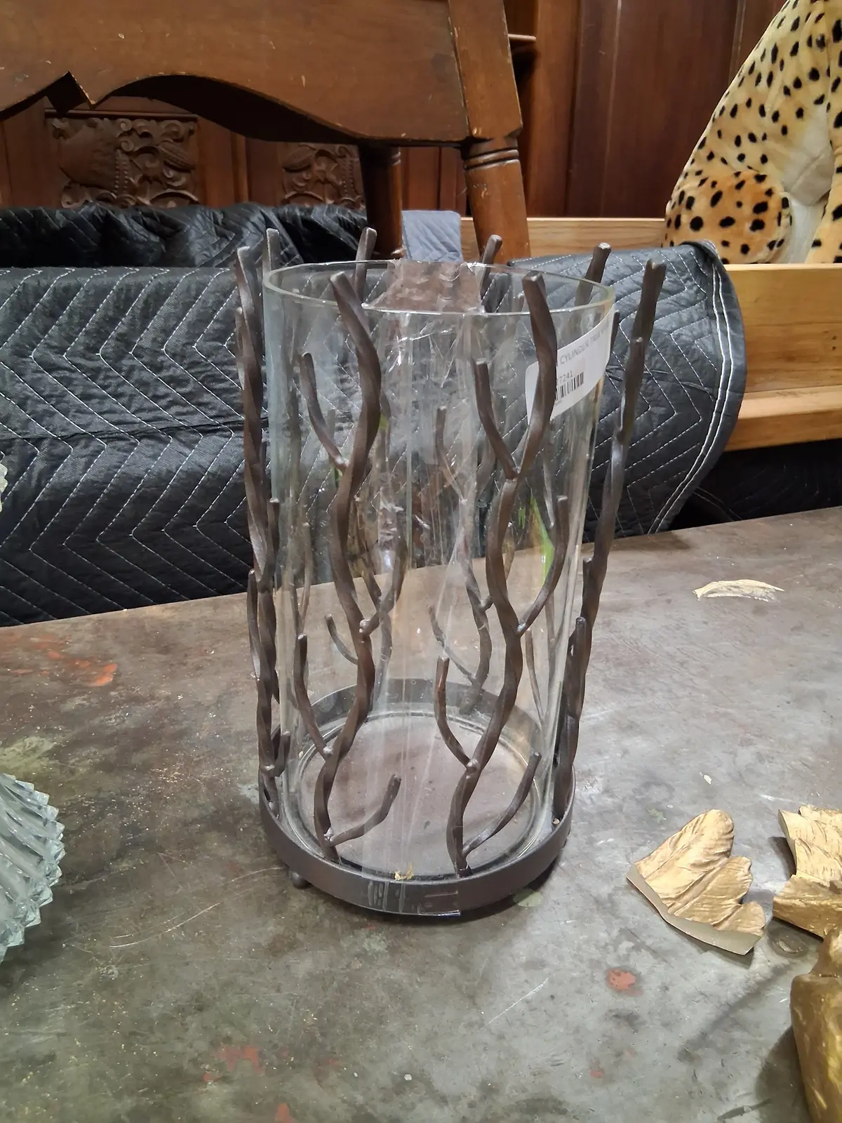 Iron Cylinder Tree Vase 1