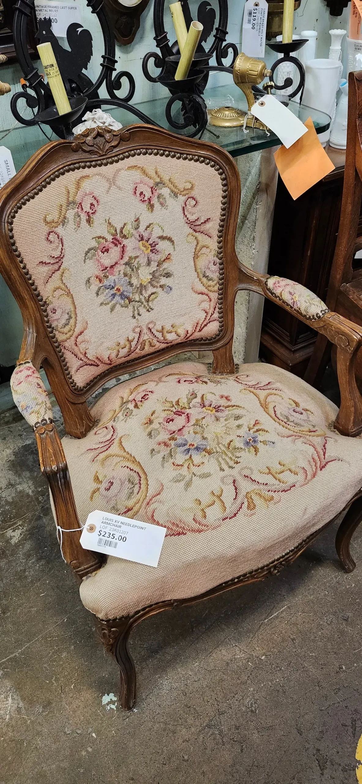 Louis Xv Needlepoint Armchair 1
