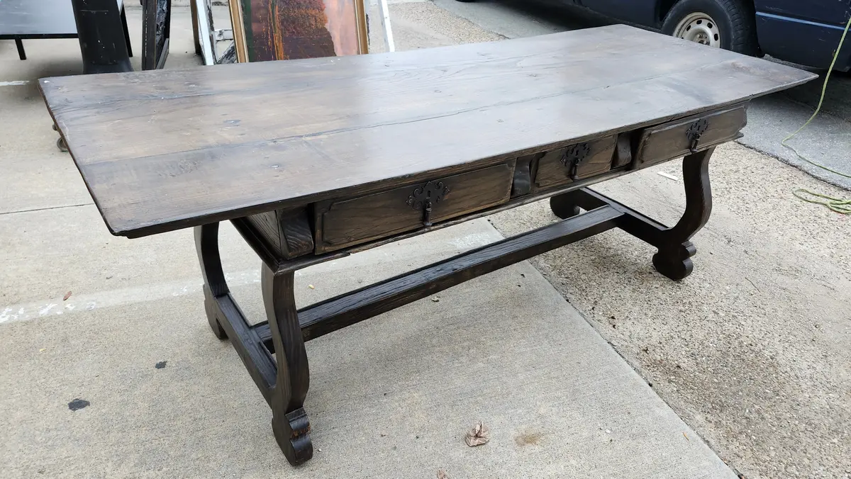 Spanish Oak Desk 1