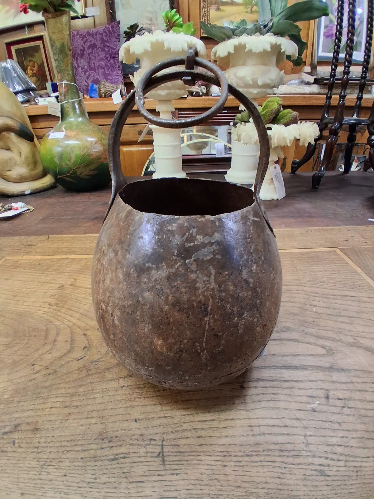 Small Metal Hanging Pot 1