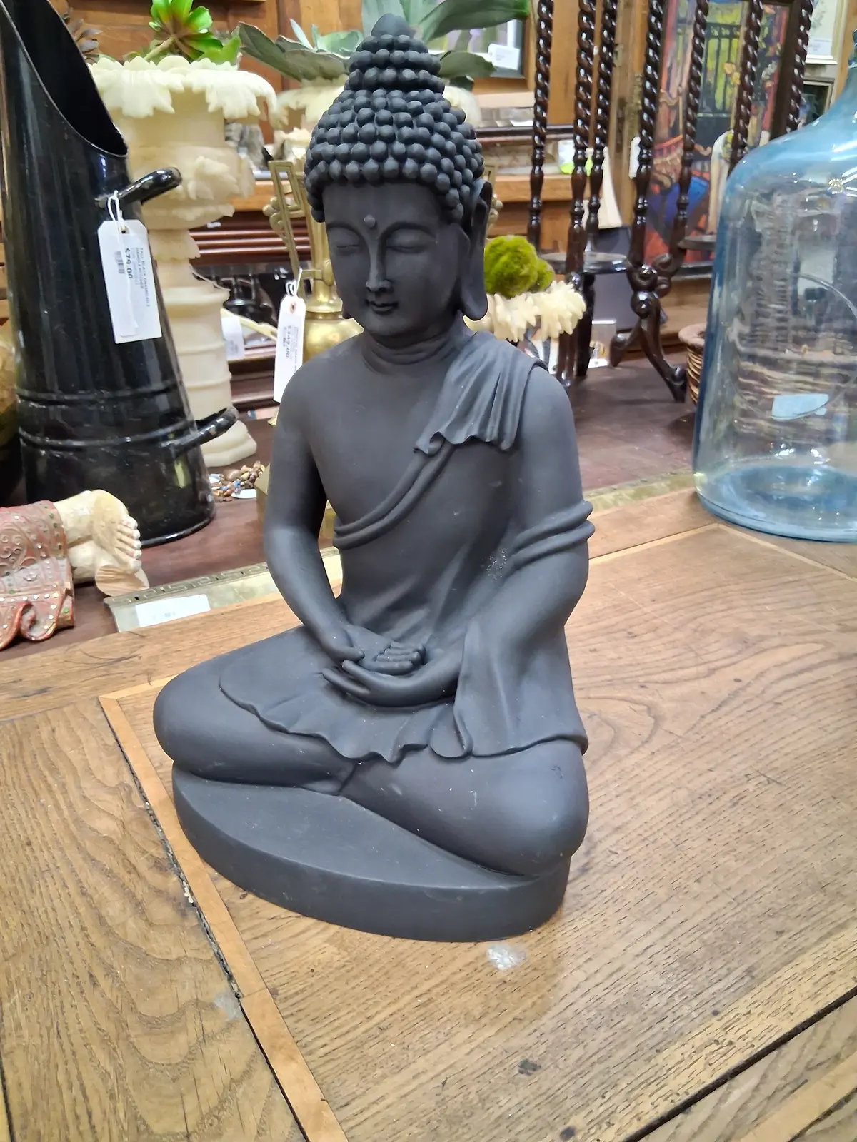 Black Resin Buddha 1