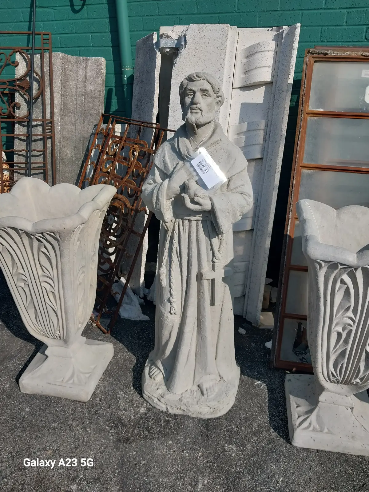 Extra Large St, Francis With Rosary 1