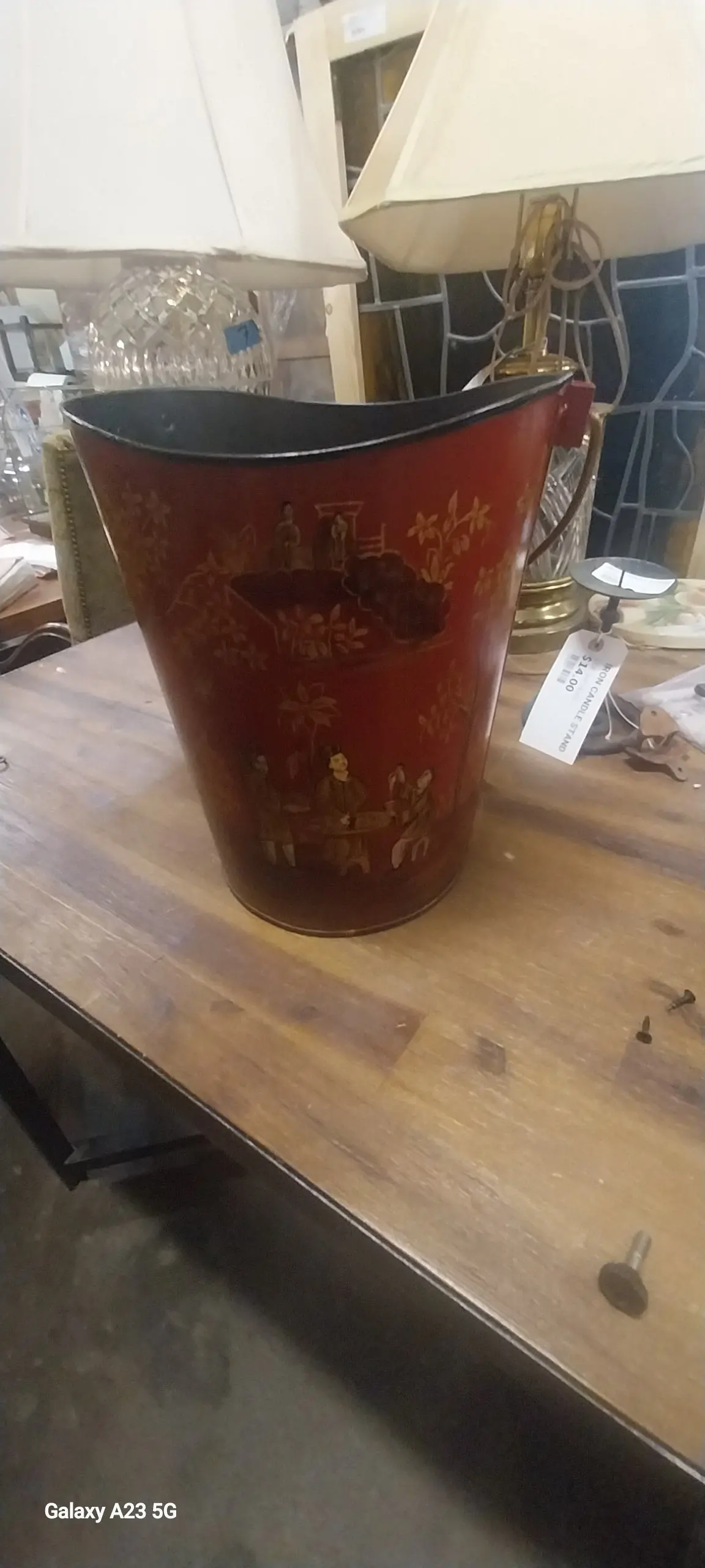 Not Old Chinoiserie Fire Bucket 1