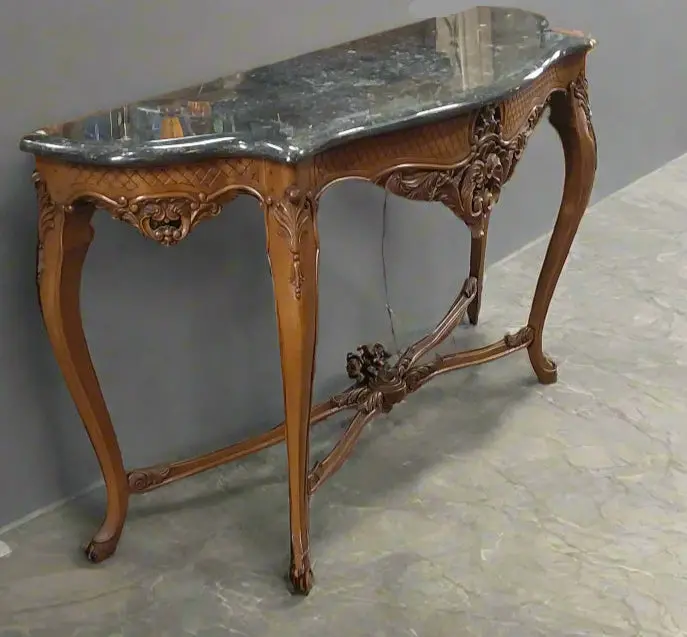 Granite Top Louis Xv Stle Console-Not Old 1