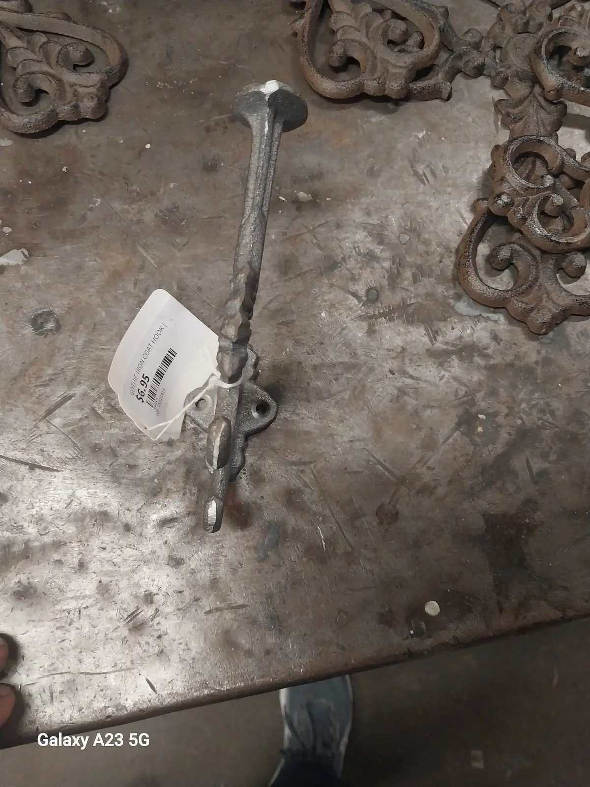 Gothic Iron Coat Hook ( 1