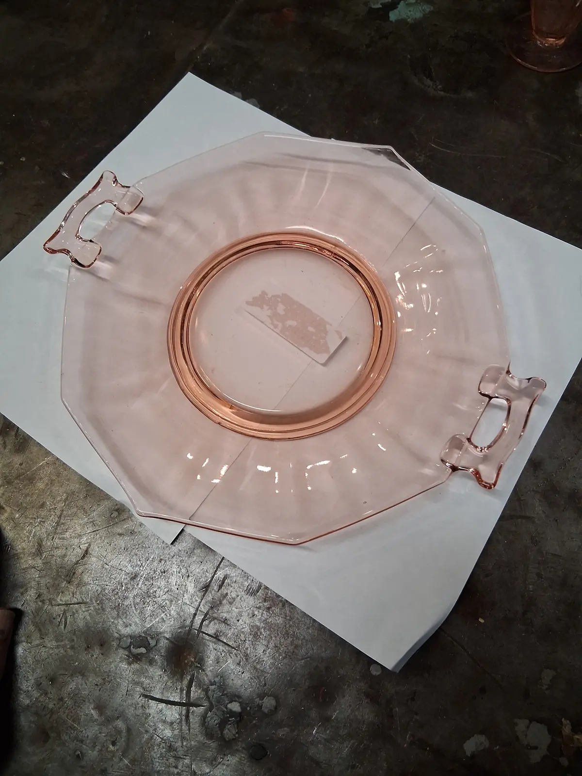 Small  2 Handle Decagon Tray 1