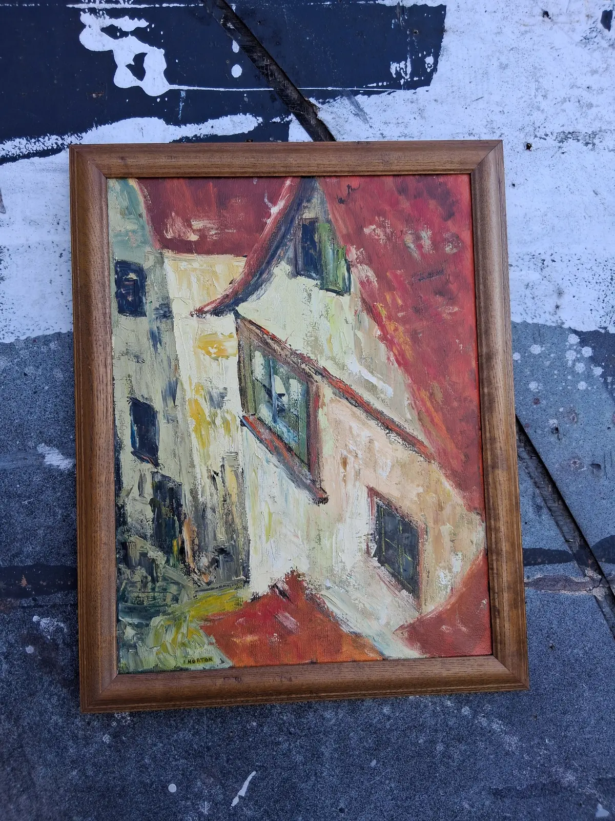 Impressionistic Village Scene 1
