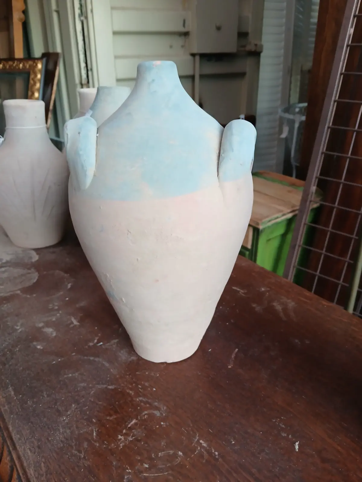 Terra Cotta Pitcher With Two Handles 1