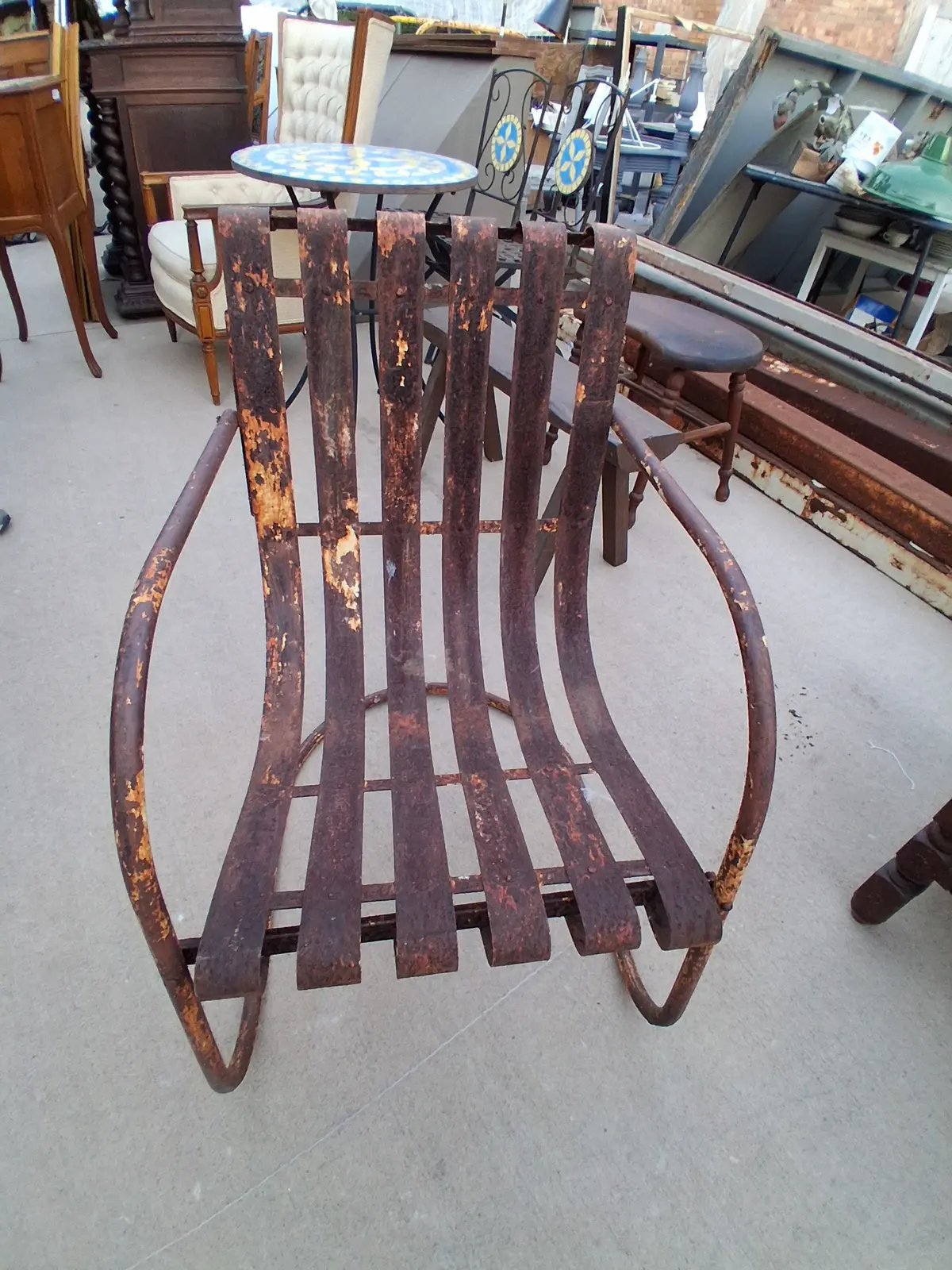 Vintage Metal Patio Chair 1