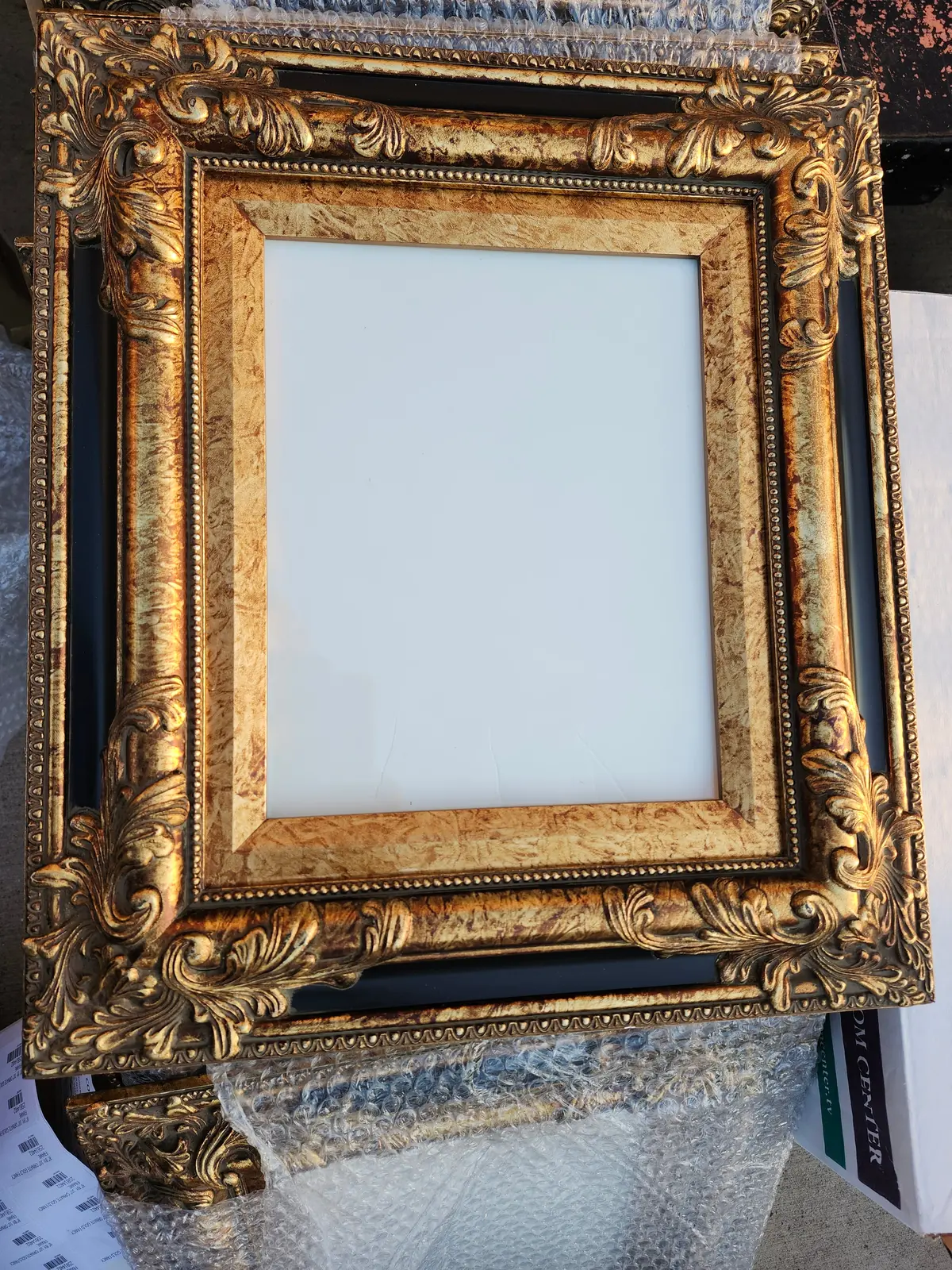 8" By  10" Ornate Gold Fancy Frame 1