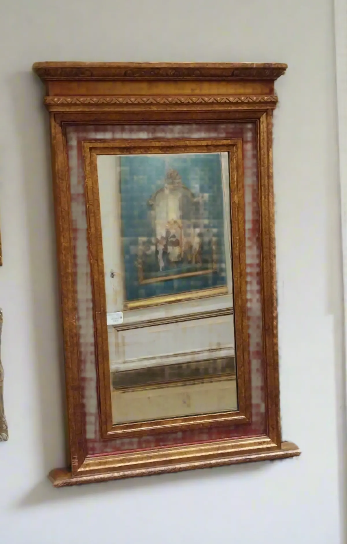 Painted Giltwood Verical Mirror-Rudolph Lesch Fine Arts, New York 1