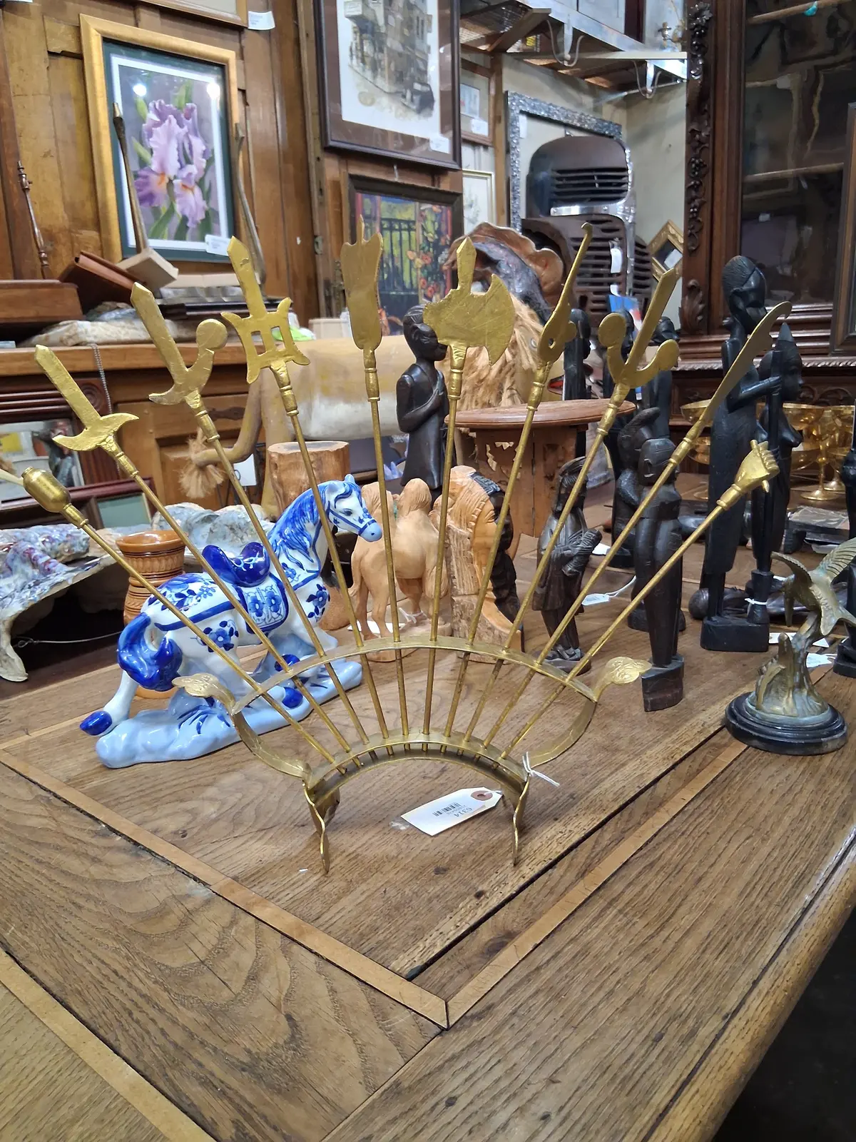 Gold Metal Miniature Chinese Weapons Array 1