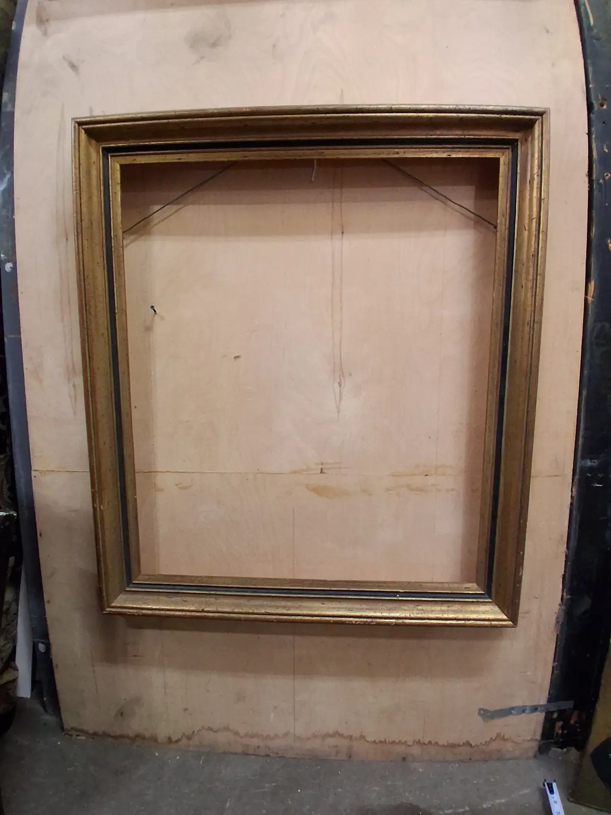 Large Gold With Black Wood Frame 1