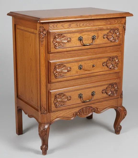 3 Drawer Small Counrty French Oak  Chest 1